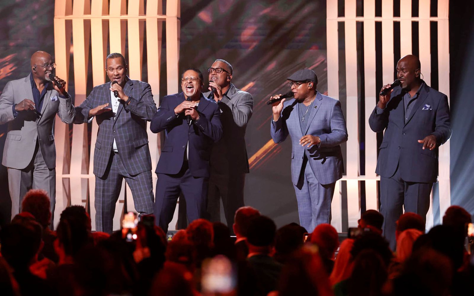 Take 6, shown performing at The Dove Awards, will be at The Clyde Theatre on Friday, April 26.