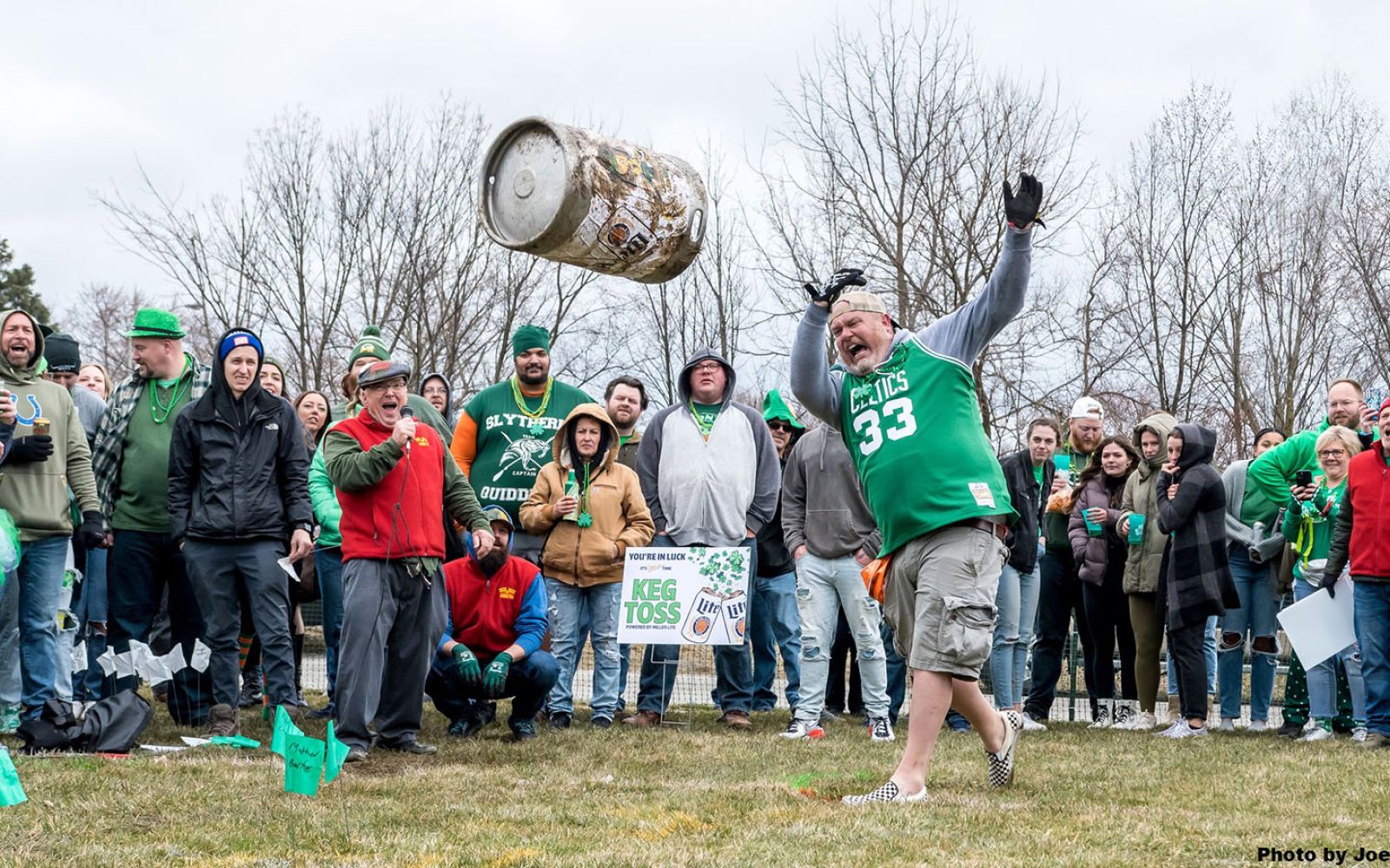 The keg toss is a popular attraction during Deer Park Irish Pub’s annual Clover Classic. This year’s keg toss is set for 4 p.m. Saturday, March 16.