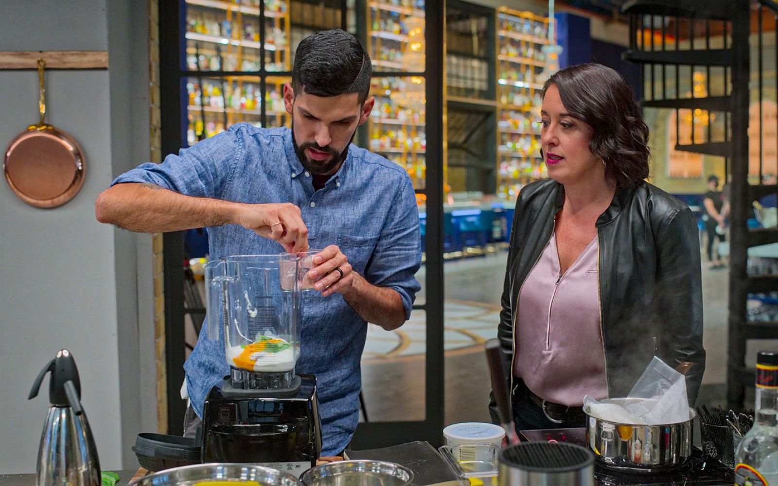 Raj Shukla competes on the new Netflix show "Drink Masters."